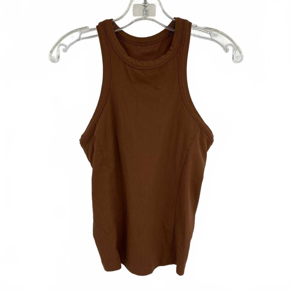 Lululemon Brown Tank Top | Synthetic Knit Regular Size 8